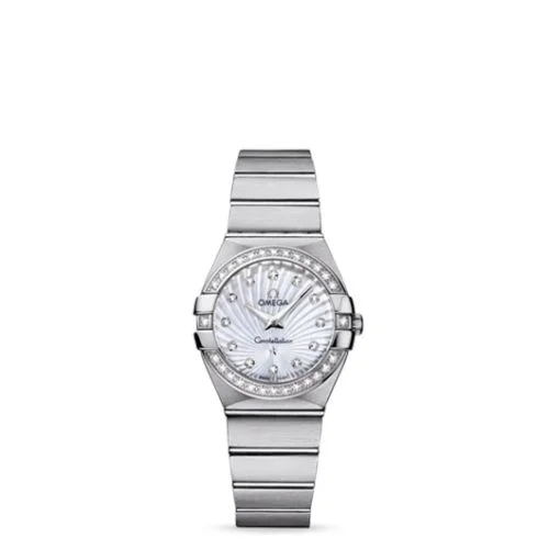Omega - 123.15.27.60.55.002 Constellation Quartz 27 Brushed Stainless Steel / Diamond / MOP Supernova