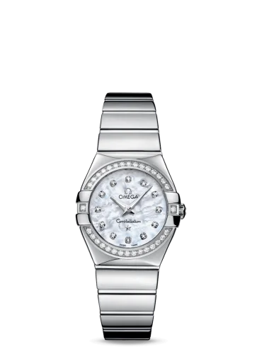 Omega - 123.15.27.60.55.003 Constellation Quartz 27 Polished Stainless Steel / Diamond / MOP