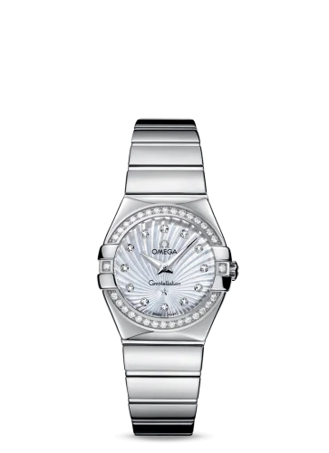 Omega - 123.15.27.60.55.004 Constellation Quartz 27 Polished Stainless Steel / Diamond / MOP Supernova