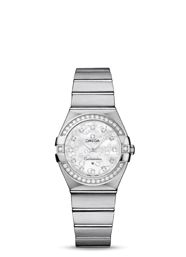 Omega - 123.15.27.60.55.005 Constellation Quartz 27 Brushed Stainless Steel / Diamond / MOP Omega