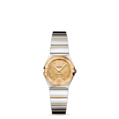 Omega - 123.20.24.60.08.002 Constellation Quartz 24 Polished Stainless Steel / Yellow Gold / Champagne