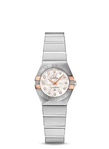 Omega - 123.20.24.60.55.005 Constellation Quartz 24 Brushed Stainless Steel / Red Gold Claws / Diamond MOP