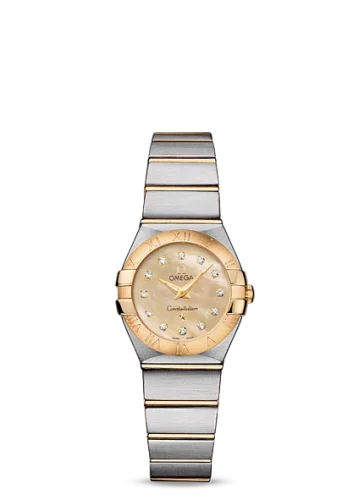 Omega - 123.20.24.60.57.001 Constellation Quartz 24 Brushed Stainless Steel / Yellow Gold / Champagne MOP