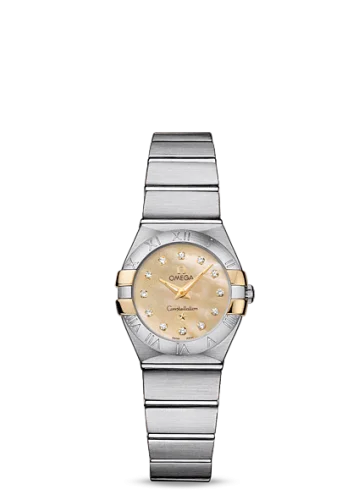 Omega - 123.20.24.60.57.002 Constellation Quartz 24 Brushed Stainless Steel / Gold Claws / Champagne MOP
