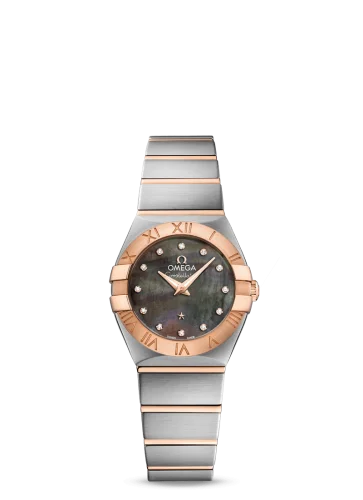 Omega - 123.20.24.60.57.005 Constellation Quartz 24 Stainless Steel / Red Gold / Brown MOP