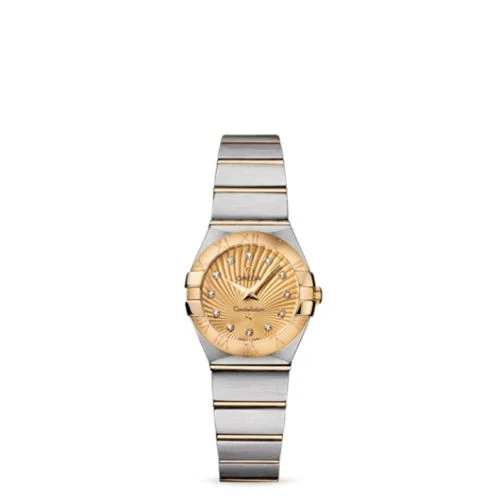 Omega - 123.20.24.60.58.001 Constellation Quartz 24 Brushed Stainless Steel / Yellow Gold / Champagne Supernova