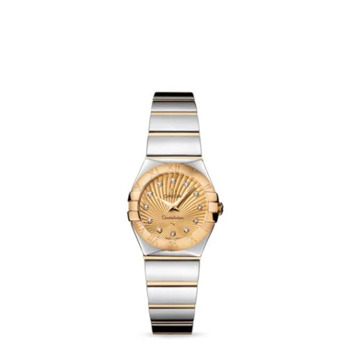 Omega - 123.20.24.60.58.002 Constellation Quartz 24 Polished Stainless Steel / Yellow Gold / Champagne Supernova