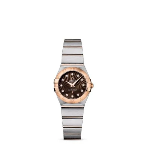 Omega - 123.20.24.60.63.001 Constellation Quartz 24 Brushed Stainless Steel / Red Gold / Brown Supernova