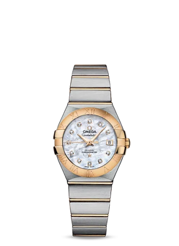 Omega - 123.20.27.20.55.003 Constellation Co-Axial 27 Brushed Stainless Steel / Yellow Gold / MOP