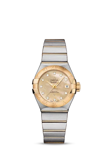 Omega - 123.20.27.20.57.002 Constellation Co-Axial 27 Brushed Stainless Steel / Yellow Gold / Champagne MOP