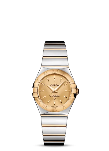 Omega - 123.20.27.60.08.002 Constellation Quartz 27 Polished Stainless Steel / Yellow Gold / Champagne