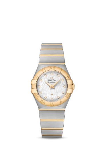 Omega - 123.20.27.60.52.001 Constellation Quartz 27 Brushed Stainless Steel / Yellow Gold / Silver Silk