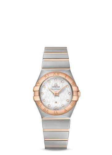 Omega - 123.20.27.60.52.002 Constellation Quartz 27 Brushed Stainless Steel / Red Gold / Silver Silk