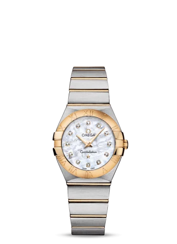 Omega - 123.20.27.60.55.002 Constellation Quartz 27 Brushed Stainless Steel / Yellow Gold / MOP