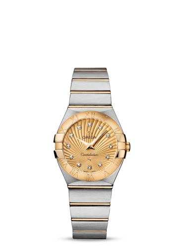 Omega - 123.20.27.60.58.001 Constellation Quartz 27 Brushed Stainless Steel / Yellow Gold / Champagne Supernova