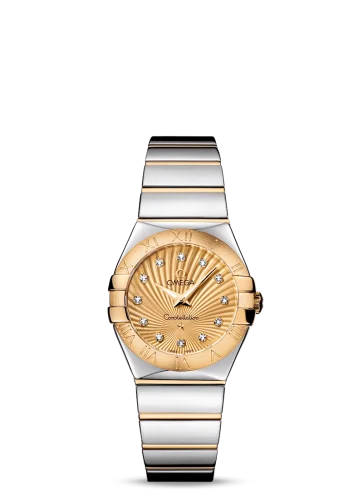 Omega - 123.20.27.60.58.002 Constellation Quartz 27 Polished Stainless Steel / Yellow Gold / Champagne Supernova