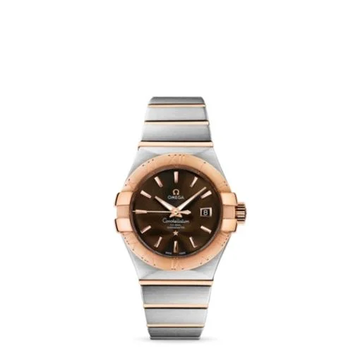 Omega - 123.20.31.20.13.001 Constellation Co-Axial 31 Stainless Steel / Red Gold / Brown