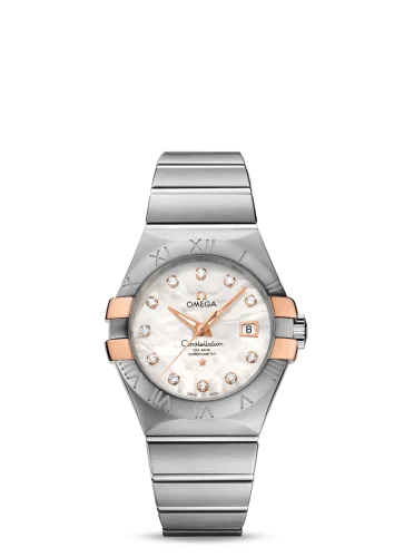 Omega - 123.20.31.20.55.003 Constellation Co-Axial 31 Stainless Steel / Red Gold Claws / MOP