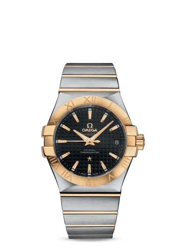 Omega - 123.20.35.20.01.002 Constellation Co-Axial 35 Stainless Steel / Yellow Gold / Black