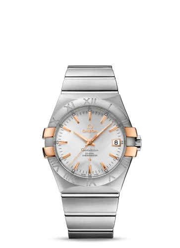 Omega - 123.20.35.20.02.003 Constellation Co-Axial 35 Stainless Steel / Red Gold Claws / Silver