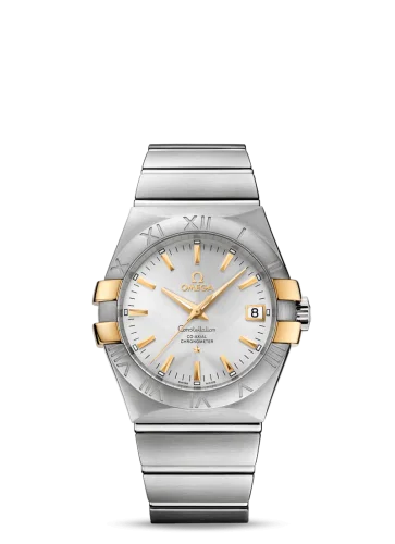 Omega - 123.20.35.20.02.004 Constellation Co-Axial 35 Stainless Steel / Yellow Gold Claws / Silver