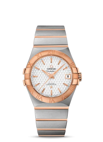 Omega - 123.20.35.20.02.005 Constellation Co-Axial 35 Stainless Steel / Red Gold / Lozenge Silver