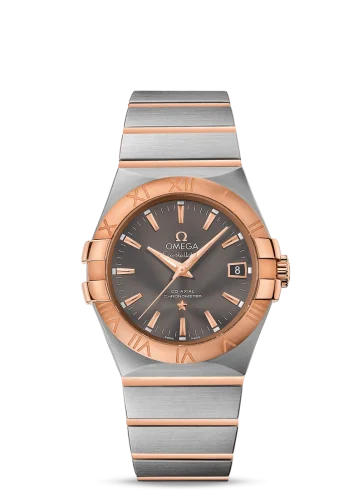 Omega - 123.20.35.20.06.002 Constellation Co-Axial 35 Stainless Steel / Red Gold / Grey