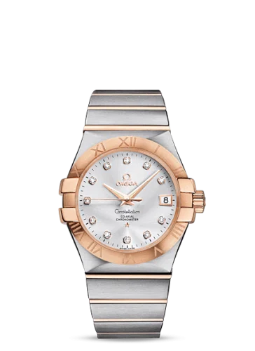 Omega - 123.20.35.20.52.001 Constellation Co-Axial 35 Stainless Steel / Red Gold / Silver