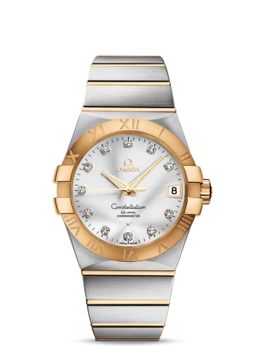 Omega - 123.20.38.21.52.002 Constellation Co-Axial 38 Stainless Steel / Yellow Gold / Silver