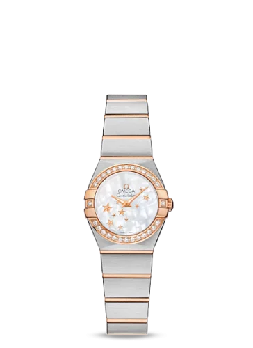 Omega - 123.25.24.60.05.002 Constellation Quartz 24 Brushed Stainless Steel / Red Gold / Diamond / MOP Stars