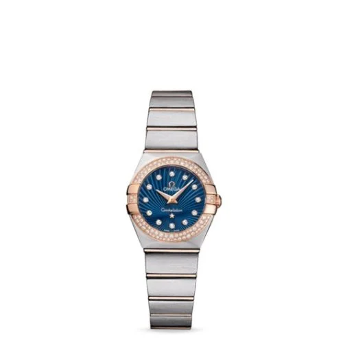 Omega - 123.25.24.60.53.001 Constellation Quartz 24 Brushed Stainless Steel / Red Gold / Snow / Blue Supernova