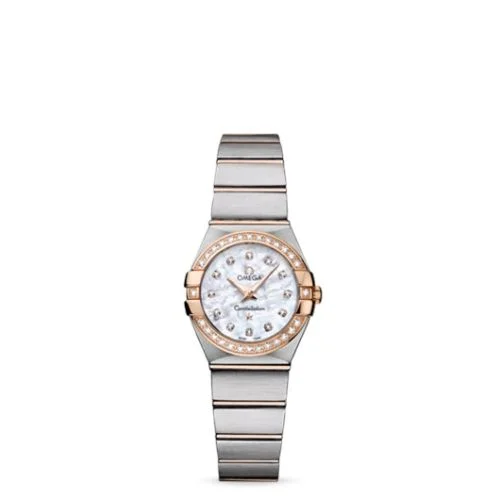 Omega - 123.25.24.60.55.001 Constellation Quartz 24 Brushed Stainless Steel / Red Gold / Diamond / MOP