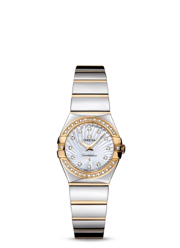 Omega - 123.25.24.60.55.008 Constellation Quartz 24 Polished Stainless Steel / Yellow Gold / Diamond / MOP Supernova