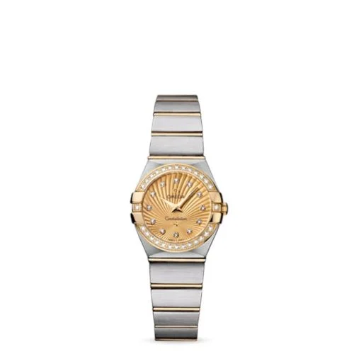 Omega - 123.25.24.60.58.001 Constellation Quartz 24 Brushed Stainless Steel / Yellow Gold / Diamond / Champagne Supernova