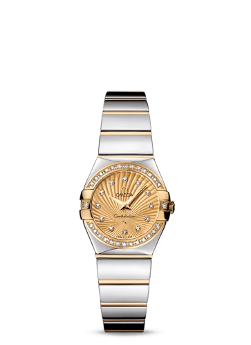 Omega - 123.25.24.60.58.002 Constellation Quartz 24 Polished Stainless Steel / Yellow Gold / Diamond / Champagne Supernova