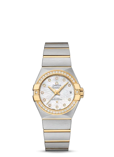Omega - 123.25.27.20.55.007 Constellation Co-Axial 27 Brushed Stainless Steel / Yellow Gold / Diamond / MOP