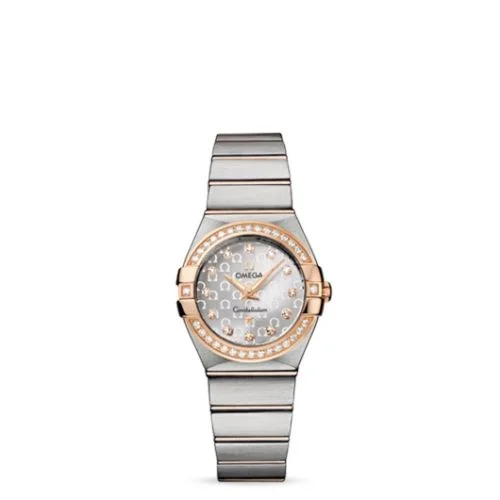 Omega - 123.25.27.60.52.001 Constellation Quartz 27 Brushed Stainless Steel / Red Gold / Silver Omega