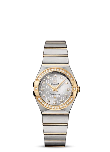 Omega - 123.25.27.60.52.002 Constellation Quartz 27 Brushed Stainless Steel / Yellow Gold / Diamond / Silver Omega