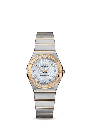 Omega - 123.25.27.60.55.004 Constellation Quartz 27 Brushed Stainless Steel / Yellow Gold / Diamond / MOP Supernova