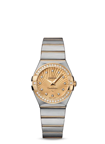 Omega - 123.25.27.60.58.001 Constellation Quartz 27 Brushed Stainless Steel / Yellow Gold / Diamond / Champagne Supernova