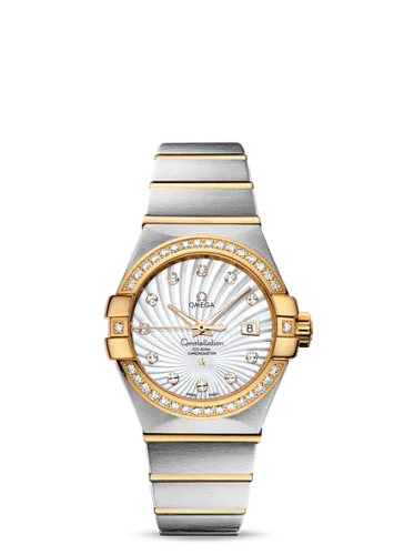 Omega - 123.25.31.20.55.002 Constellation Co-Axial 31 Stainless Steel / Yellow Gold / Diamond / MOP Supernova