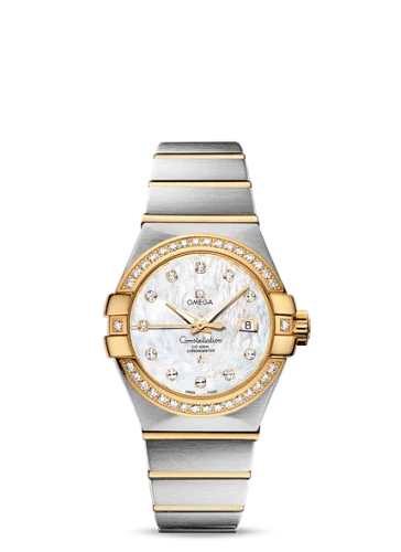Omega - 123.25.31.20.55.003 Constellation Co-Axial 31 Stainless Steel / Yellow Gold / Diamond / MOP
