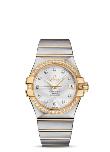 Omega - 123.25.35.20.52.002 Constellation Co-Axial 35 Stainless Steel / Yellow Gold / Diamond / Silver