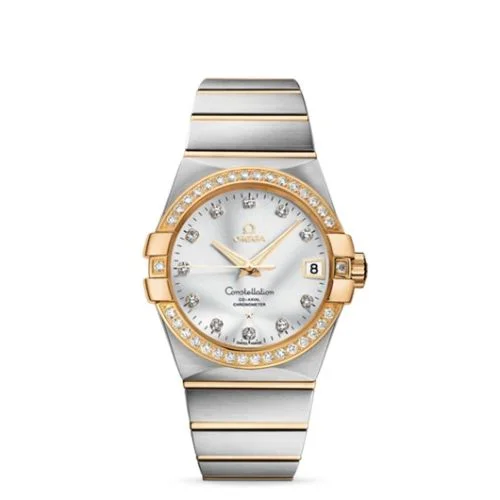 Omega - 123.25.38.21.52.002 Constellation Co-Axial 38 Stainless Steel / Yellow Gold / Diamond / Silver