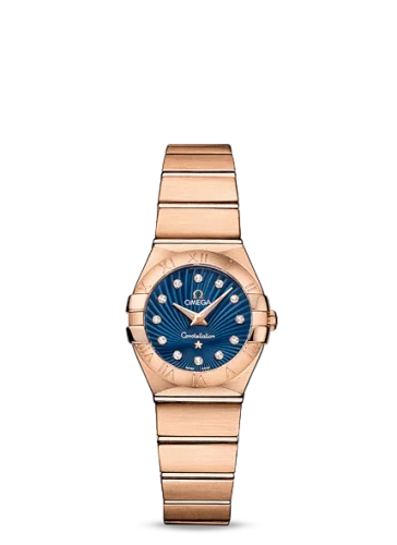 Omega - 123.50.24.60.53.001 Constellation Quartz 24 Brushed Red Gold / Blue Supernova