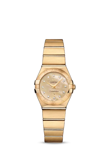 Omega - 123.50.24.60.57.001 Constellation Quartz 24 Brushed Yellow Gold / Champagne MOP