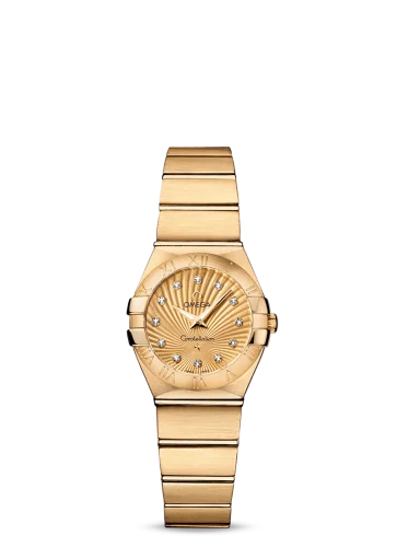 Omega - 123.50.24.60.58.001 Constellation Quartz 24 Brushed Yellow Gold / Champagne Supernova