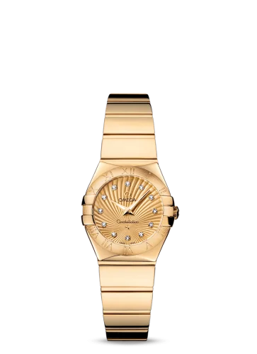 Omega - 123.50.24.60.58.002 Constellation Quartz 24 Polished Yellow Gold / Champagne Supernova