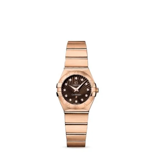Omega - 123.50.24.60.63.001 Constellation Quartz 24 Brushed Red Gold / Brown Supernova