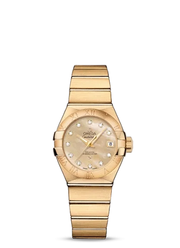 Omega Omega - 123.50.27.20.57.002 Constellation Co-Axial 27 Brushed Yellow Gold / Champagne MOP